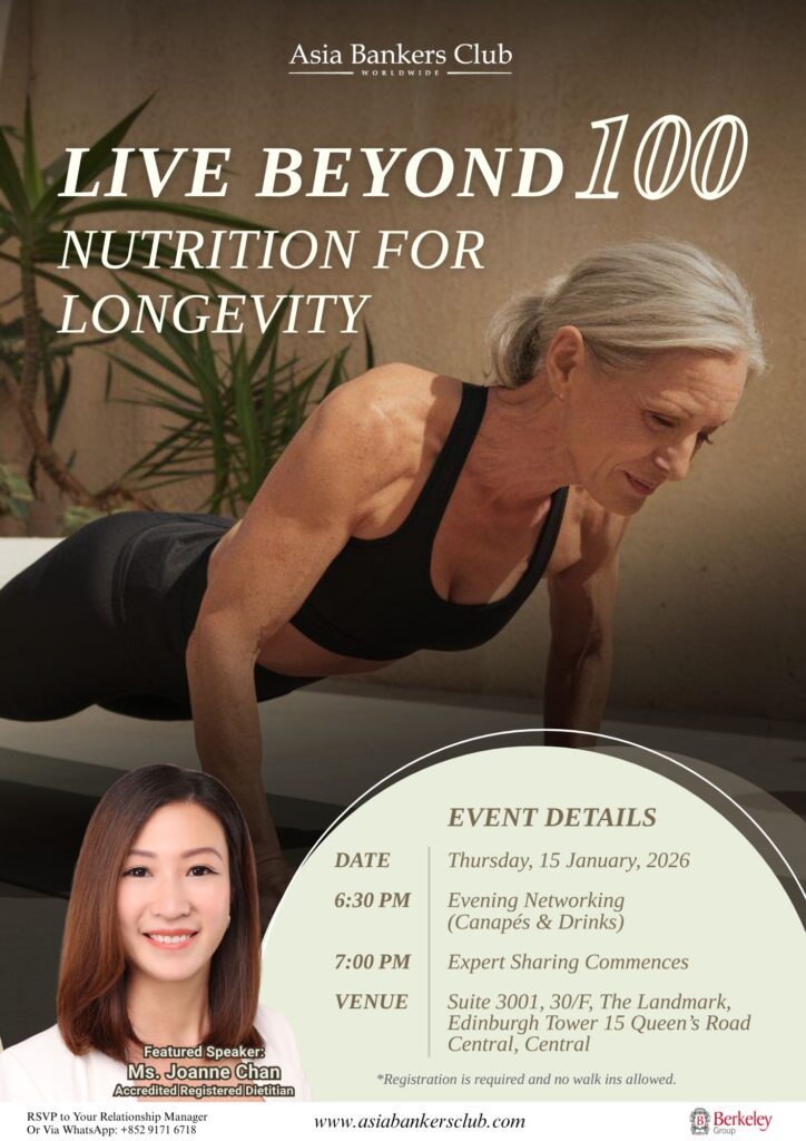 [Lifestyle Event] Live Beyond 100 – Nutrition & Longevity