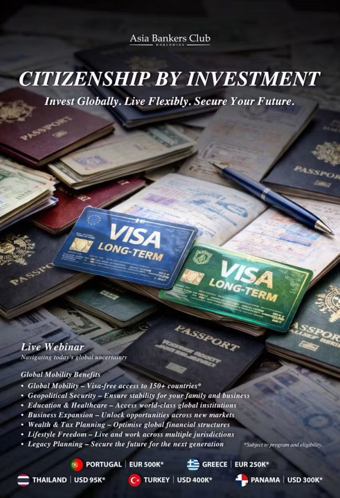 Residency programs across Greece, Portugal, Panama, Turkey, and Thailand.